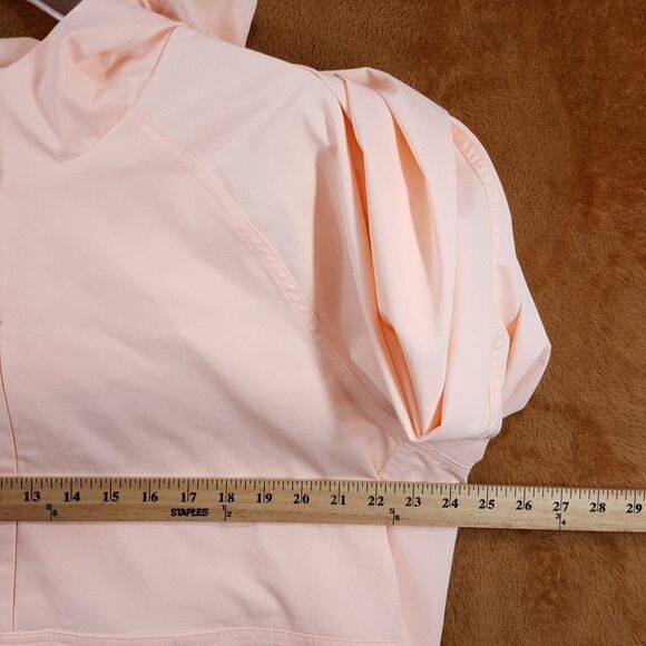 NIKE Running Jacket Womens XL Pastel Pink Pullover Loose Fit Hooded Windbreaker - Picture 9 of 11